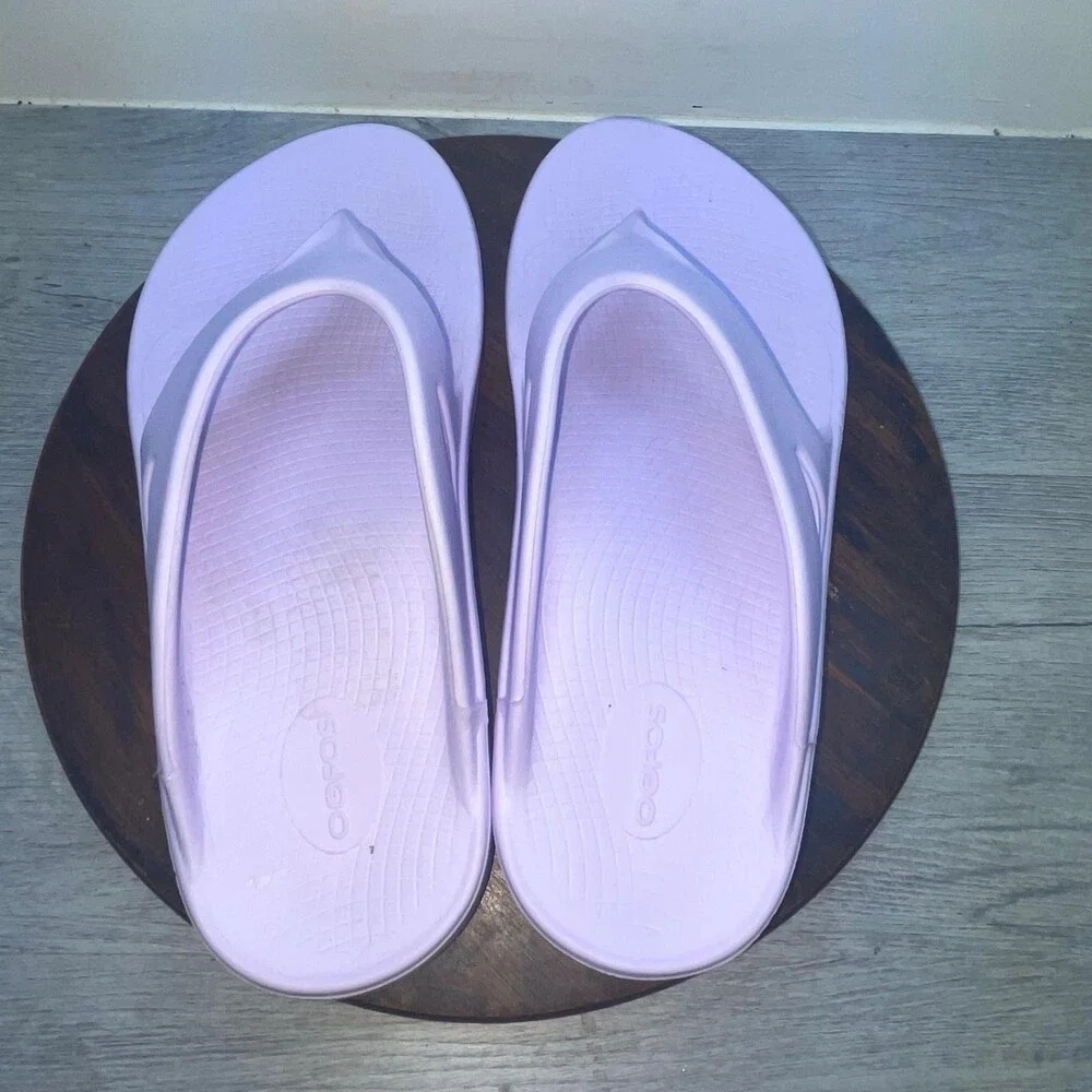 OOFOS OOLALA Flip Flop Men’s Size 12 Thong Recovery Sandals Purple Comfort